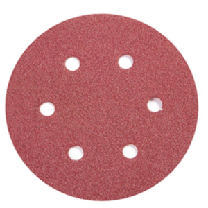 Alüminyum Oksit Velcro Disk Zımpara 6 Delikli